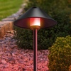 image:imageFeit 3026437 Black Plug in amp Remote 6W LED Pathway Light  4 per PackCone Path Lights