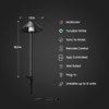 image:imageFeit 3026437 Black Plug in amp Remote 6W LED Pathway Light  4 per PackCone Path Lights