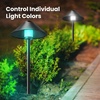image:imageFeit 3026437 Black Plug in amp Remote 6W LED Pathway Light  4 per PackCone Path Lights