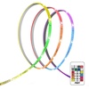 image:imageFeit Electric 100ft Chasing amp Tunable White LED Tape Light Dimmable RGB Colors Cuttable for Custom Fit Slim 04Inch Width IndoorOutdoor Plugin Light Strip Remote Controlled TAPE1200CHASERGB  Tunable White