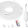 image:imageFeit Electric 20ft Outdoor Neon Flex Light Color amp Tunable White Dimmable Bendable Strip with Remote Control Chasing Effects Plugin Connectable up to 40ft Ideal for Decks amp Patios NF20CHASERGB  Tunable White