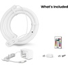 image:imageFeit Electric 20ft Outdoor Neon Flex Light Color amp Tunable White Dimmable Bendable Strip with Remote Control Chasing Effects Plugin Connectable up to 40ft Ideal for Decks amp Patios NF20CHASERGB  Chasing Light