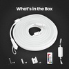 image:imageFeit Electric 20ft Outdoor Neon Flex Light Color amp Tunable White Dimmable Bendable Strip with Remote Control Chasing Effects Plugin Connectable up to 40ft Ideal for Decks amp Patios NF20CHASERGB  Tunable White