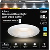 image:imageFeit Electric 4in LED Canless Recessed Downlights 5CCT 50W Eq 4 Pack1 Count Pack of 1