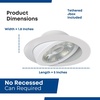 image:imageFeit Electric 4in LED Canless Recessed Downlights 5CCT 50W Eq 4 Pack4 Count Pack of 1