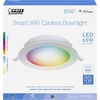 image:imageFeit Electric 6 Smart LED Canless Recessed Downlight 65W EQ Dimmable Wifi Enabled Compatible with Alexa and Google Home Asst Color Changing 90 CRI 850 Lumens4 Count Pack of 1