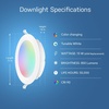 image:imageFeit Electric 6 Smart LED Canless Recessed Downlight 65W EQ Dimmable Wifi Enabled Compatible with Alexa and Google Home Asst Color Changing 90 CRI 850 Lumens4 Count Pack of 1