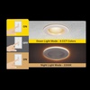 image:imageFeit Electric 6in LED Canless Recessed Downlight 85W Eq Slim Night Light4 Count Pack of 1