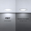 image:imageFeit Electric 6in LED Canless Recessed Downlight 85W Eq Slim Night Light4 Count Pack of 1