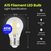 image:imageFeit Electric A15 LED Light Filament Bulb 40W Eq Soft White 12 Pack2700k Soft White