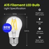 image:imageFeit Electric A15 LED Light Filament Bulb 40W Eq Soft White 12 Pack2700k Soft White