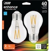 image:imageFeit Electric A19 Enhance LED Light Bulb 40W Eq Daylight White 2 Pack60w Soft White