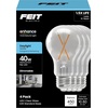 image:imageFeit Electric A19 LED Filament Light Bulbs 40W Eq Dimmable 5000K Daylight 90 CRI E26 Base Decorative Clear Glass 17000Hour Lifetime General Purpose Lighting A1940CL950CAFIL4 4 Pack