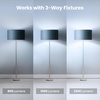 image:imageFeit Electric A19 LED Light Bulb 3Way Adjustable Wattage Soft White5000k Daylight
