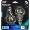 image:imageFeit Electric A19 LED Light Bulb 60W Equivalent Dimmable 800 Lumens E26 Med Base 5000K Daylight 90 CRI 88W Standard Glass Filament Lighting Bulbs 13Year Lifetime A1960950CAFIL4 4 Pack5000k Daylight