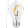 image:imageFeit Electric A19 LED Light Bulb 60W Equivalent Dimmable 800 Lumens E26 Med Base 5000K Daylight 90 CRI 88W Standard Glass Filament Lighting Bulbs 13Year Lifetime A1960950CAFIL4 4 Pack2700k Soft White