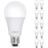 image:imageFeit Electric A19 LED Light Bulb 60W Equivalent Non Dimmable 800 Lumens E26 Medium Base 3000k Bright White CRI 90 10 Year Lifetime UL Listed Damp Rated 10 Pack OM60930CA10K103000k Bright White
