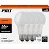 image:imageFeit Electric A19 LED Light Bulbs 100W Equivalent 1500 Lumens Neutral White 3000K 15W 11000Hour Lifespan General Purpose IndoorCommercial Use A160083510KLED4 4 Pack2700k Soft White