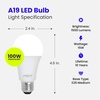 image:imageFeit Electric A19 LED Light Bulbs 100W Equivalent 1500 Lumens Neutral White 3000K 15W 11000Hour Lifespan General Purpose IndoorCommercial Use A160083510KLED4 4 Pack3500k Neutral White