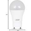 image:imageFeit Electric A19 LED Light Bulbs 60W Eq Cool White 4Pack2700k Soft White