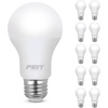 image:imageFeit Electric A19 LED Light Bulbs 60W Equivalent Non Dimmable 800 Lumens E26 Standard Base 5000k Daylight 80 CRI 10 Year Lifetime Energy Efficient 24 Pack A80085010KLEDMP242700k Soft White