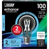 image:imageFeit Electric A19 LED Light Filament Bulb 100W Equivalent Dimmable E26 Base 2700K Soft White Vintage Edison Clear Glass Light Bulb for Home Office 13Year Lifetime A100CL927CAFIL24 8 Pack5000k Daylight