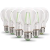 image:imageFeit Electric A19TGLED6 25W Equivalent Dimmable Clear Glass Filament Colored LED Light Bulbs Green 6Pack 24 D x 4 HGreen