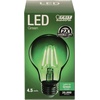 image:imageFeit Electric A19TGLED6 25W Equivalent Dimmable Clear Glass Filament Colored LED Light Bulbs Green 6Pack 24 D x 4 HGreen