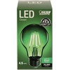 image:imageFeit Electric A19TGLED6 25W Equivalent Dimmable Clear Glass Filament Colored LED Light Bulbs Green 6Pack 24 D x 4 HGreen