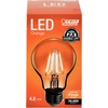 image:imageFeit Electric A19TGLED6 25W Equivalent Dimmable Clear Glass Filament Colored LED Light Bulbs Green 6Pack 24 D x 4 HOrange