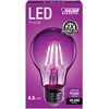 image:imageFeit Electric A19TGLED6 25W Equivalent Dimmable Clear Glass Filament Colored LED Light Bulbs Green 6Pack 24 D x 4 HPurple