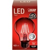 image:imageFeit Electric A19TGLED6 25W Equivalent Dimmable Clear Glass Filament Colored LED Light Bulbs Green 6Pack 24 D x 4 HRed