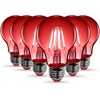 image:imageFeit Electric A19TGLED6 25W Equivalent Dimmable Clear Glass Filament Colored LED Light Bulbs Green 6Pack 24 D x 4 HRed