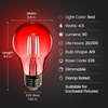 image:imageFeit Electric A19TGLED6 25W Equivalent Dimmable Clear Glass Filament Colored LED Light Bulbs Green 6Pack 24 D x 4 HRed