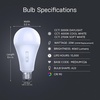 image:imageFeit Electric A23 LED Light Bulb 300W Eq 3CCT E26 Base330 Watts