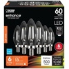 image:imageFeit Electric B10 Enhance LED Light Bulb 40W Eq Torpedo Tip 6 Pack2700k Soft White