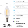 image:imageFeit Electric B10 Enhance LED Light Bulb 40W Eq Torpedo Tip 6 Pack5000k Daylight