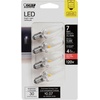 image:imageFeit Electric BP7C7827LED4 06W 7W Equivalent 30 Lumen Candelabra Base Four LED C7 Night Light Bulb 21 H x 09 D 2700K Soft White 4 Piece2700k Soft White