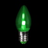 image:imageFeit Electric BPC7BLEDG226 7W Equivalent 05 Watt Candelabra Base Holiday Party Decorative LED C7 Light Bulb 215 H x 1 D Blue 12Green