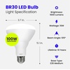 image:imageFeit Electric BR30 LED Light Bulbs 65W Eq Dimmable Soft White 12 Pack2700k Soft White