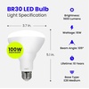 image:imageFeit Electric BR30 LED Light Bulbs 65W Eq Dimmable Soft White 12 Pack5000k Daylight