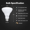 image:imageFeit Electric BR40 LED Light Bulb 5CCT Dimmable  150W Equivalent 1 PackBR30  65W