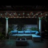 image:imageFeit Electric Color Changing Outdoor String Lights 24ft RGBW 12 Sockets