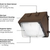 image:imageFeit Electric Commercial LED Wall Pack Security Light 4000 Lumens DusktoDawn Photocell Sensor ShatterResistant Lens Hardwired Outdoor Flood Light 50000Hour Lifetime S88CWPK840BZ1 Count Pack of 1