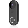 image:imageFeit Electric Doorbell Camera 24 GHz WiFi No Hub TwoWay Audio Motion Detection Night Vision 1080p HD Micro SD Card Storage Wireless Chime Included Hardwired CAMDoorWiFiBlack