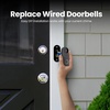 image:imageFeit Electric Doorbell Camera 24 GHz WiFi No Hub TwoWay Audio Motion Detection Night Vision 1080p HD Micro SD Card Storage Wireless Chime Included Hardwired CAMDoorWiFiBlack