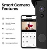 image:imageFeit Electric Doorbell Camera 24 GHz WiFi No Hub TwoWay Audio Motion Detection Night Vision 1080p HD Micro SD Card Storage Wireless Chime Included Hardwired CAMDoorWiFiBlack
