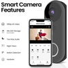 image:imageFeit Electric Doorbell Camera 24 GHz WiFi No Hub TwoWay Audio Motion Detection Night Vision 1080p HD Micro SD Card Storage Wireless Chime Included Hardwired CAMDoorWiFiBlack