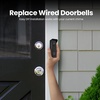 image:imageFeit Electric Doorbell Camera 24 GHz WiFi No Hub TwoWay Audio Motion Detection Night Vision 1080p HD Micro SD Card Storage Wireless Chime Included Hardwired CAMDoorWiFiBlack