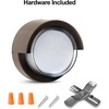 image:imageFeit Electric Dusk to Dawn Outdoor Wall Sconce 12W Half Moon Wall Mount Light Fixture Integrated LEDs UV Protected Weatherproof 250 Lumens 5000k Daylight Hardwired Bronze S8PHMWM850DDBZHD5000k Daylight